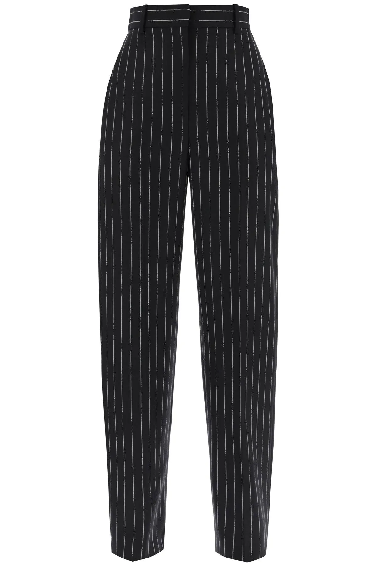 Alexander Mcqueen Broken Pinstripe Trousers