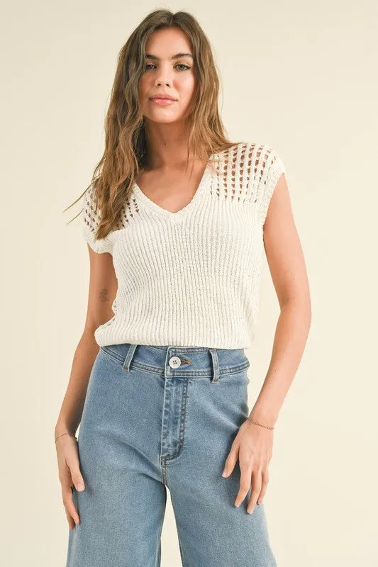 ALORA REVERSIBLE CROCHET TOP