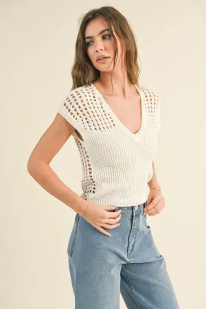 ALORA REVERSIBLE CROCHET TOP