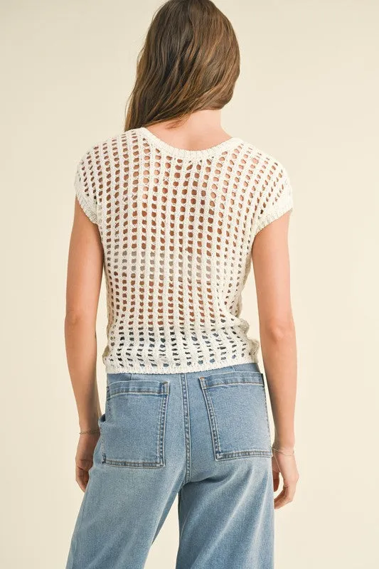 ALORA REVERSIBLE CROCHET TOP