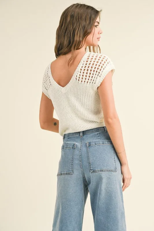 ALORA REVERSIBLE CROCHET TOP