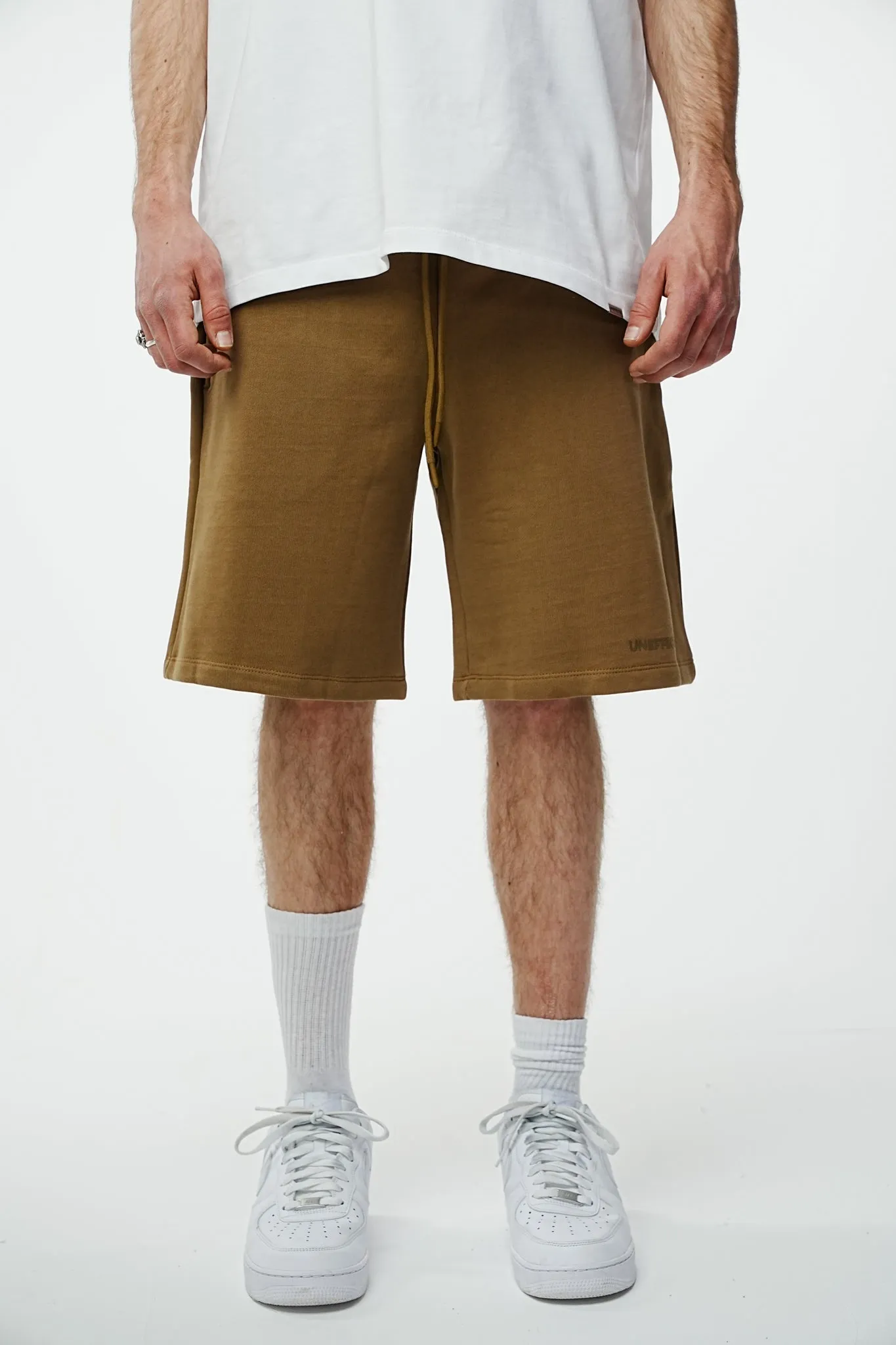 Archive Logo Baggy Sweat Shorts - Camel