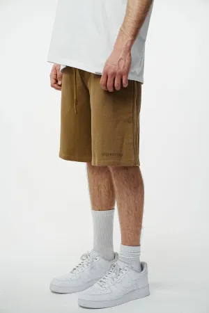 Archive Logo Baggy Sweat Shorts - Camel