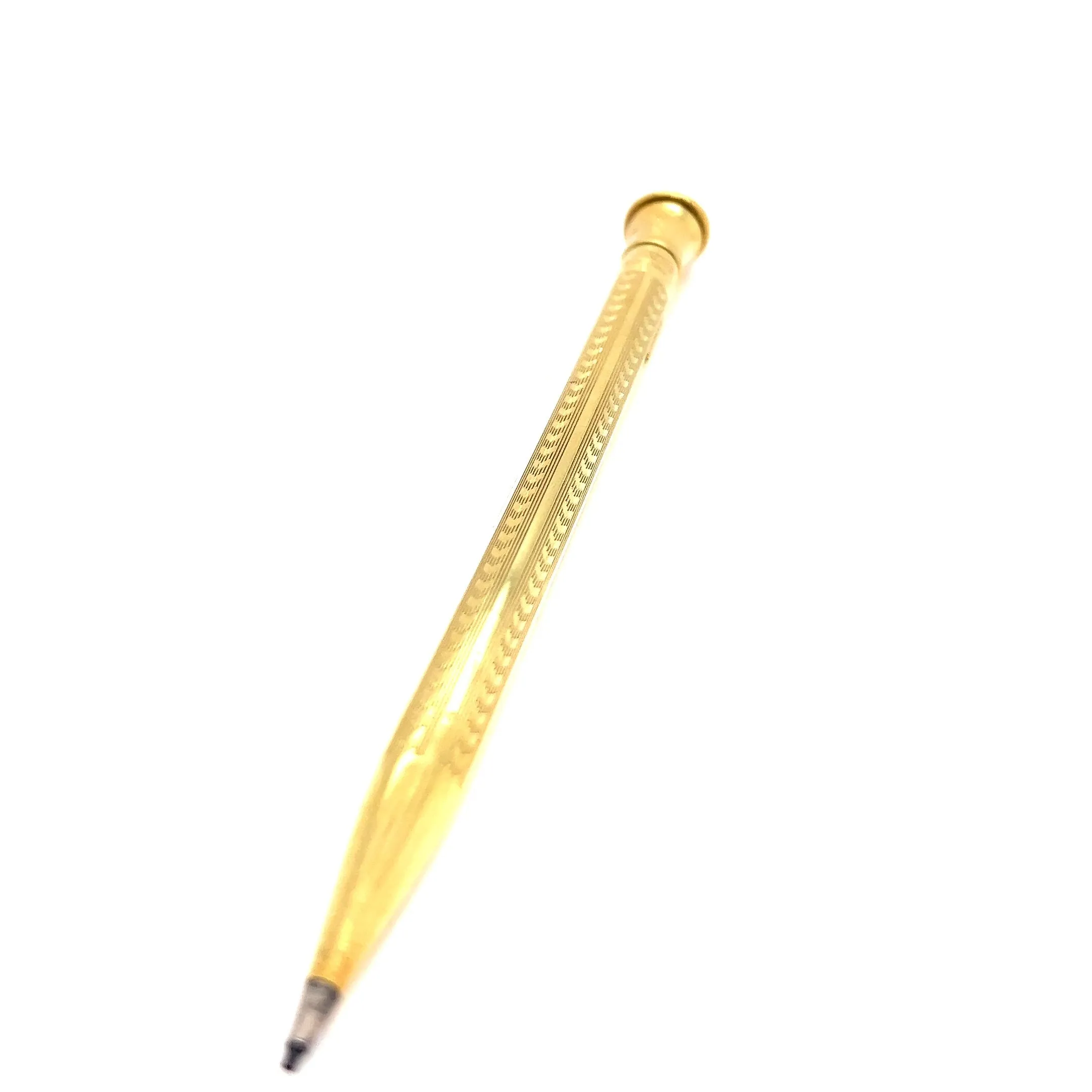 Art Deco 18 Karat Solid Yellow Gold Wahl Eversharp Mechanical Pencil