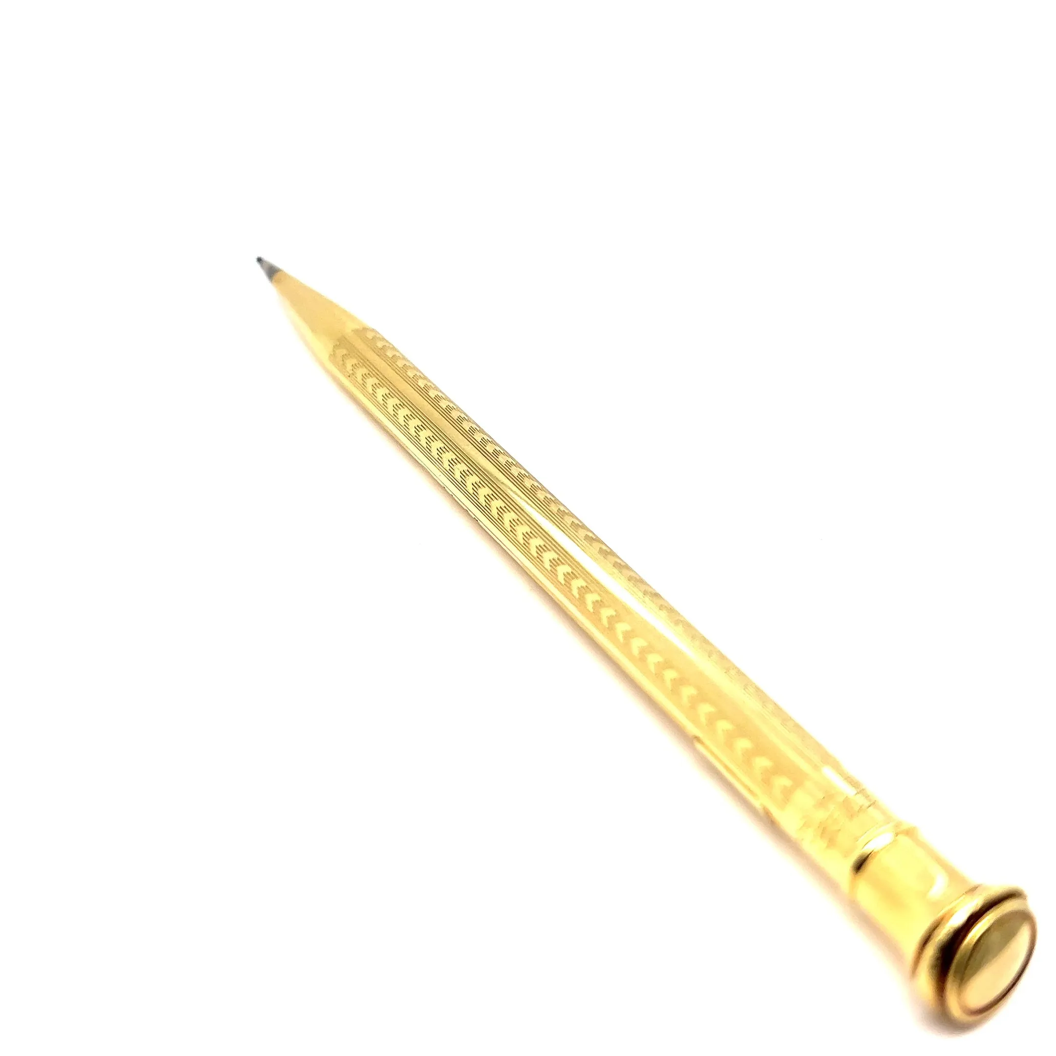 Art Deco 18 Karat Solid Yellow Gold Wahl Eversharp Mechanical Pencil