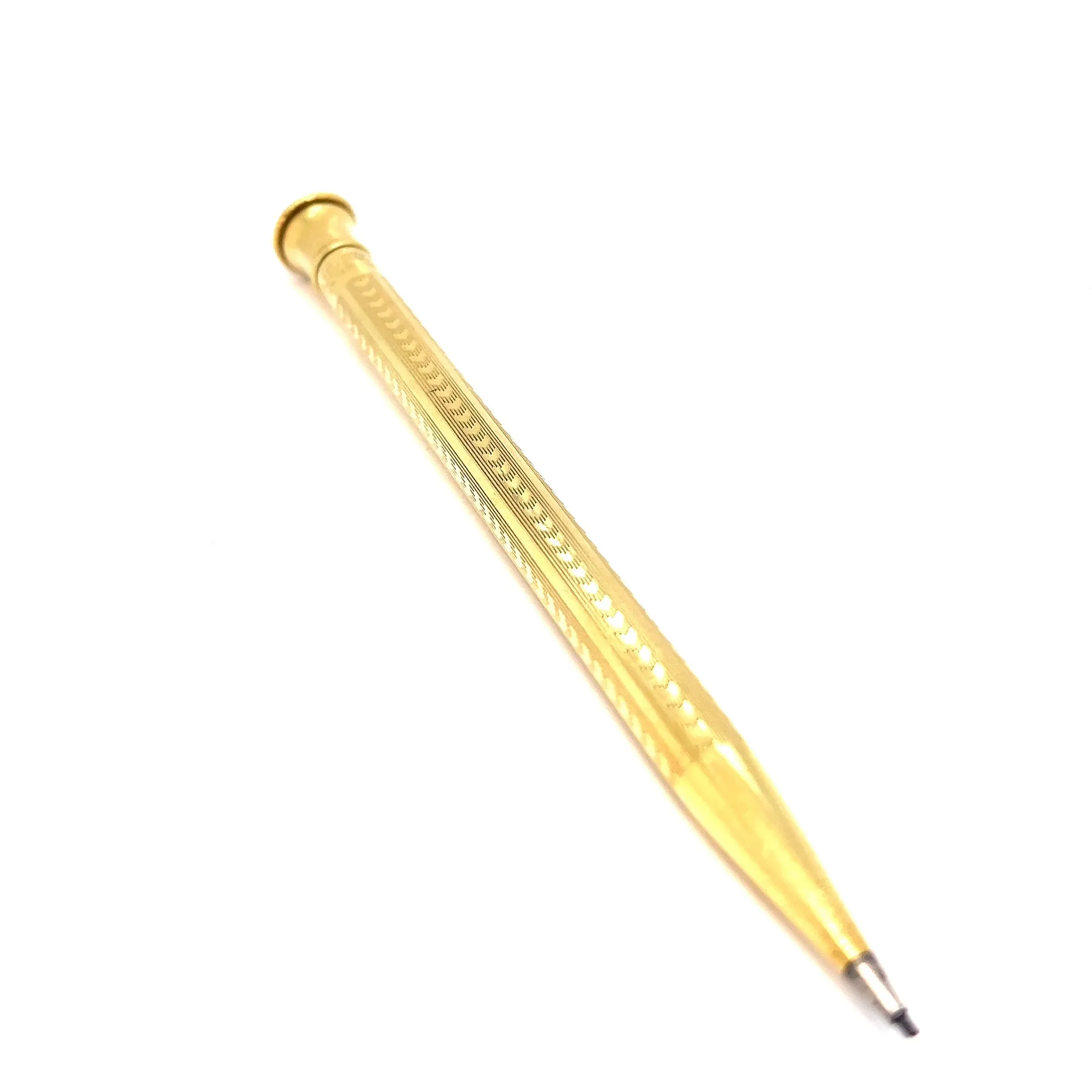 Art Deco 18 Karat Solid Yellow Gold Wahl Eversharp Mechanical Pencil