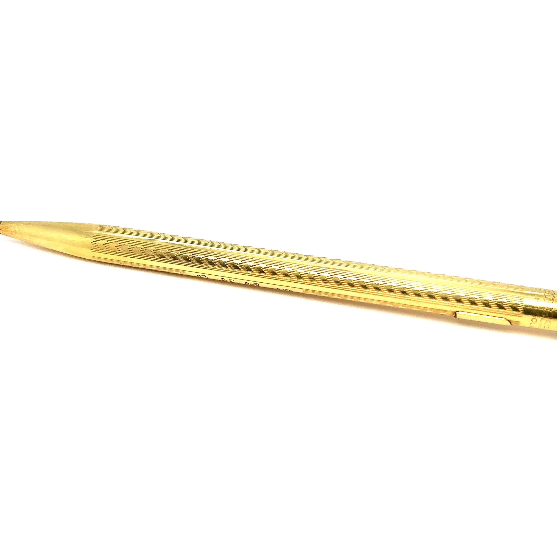 Art Deco 18 Karat Solid Yellow Gold Wahl Eversharp Mechanical Pencil