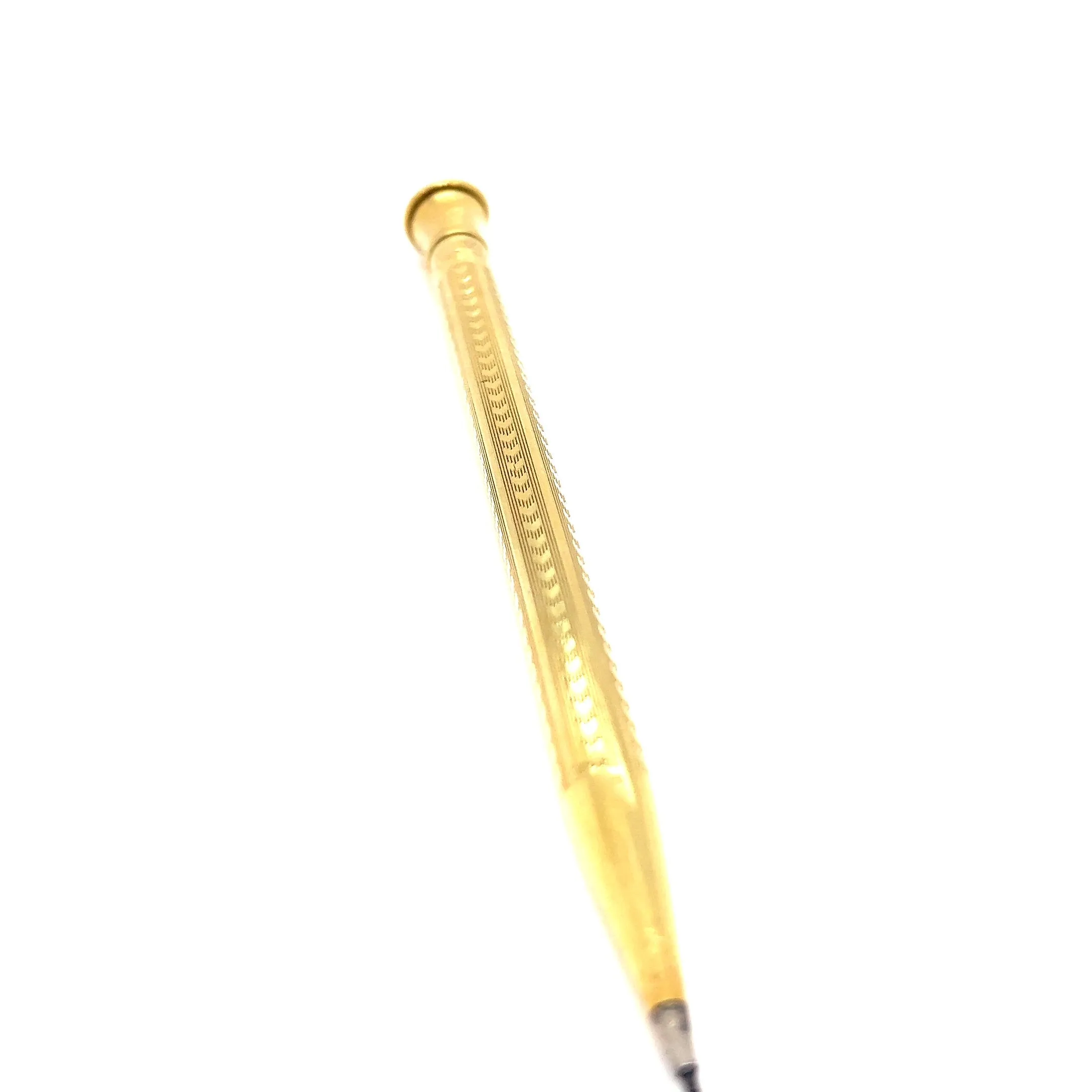 Art Deco 18 Karat Solid Yellow Gold Wahl Eversharp Mechanical Pencil