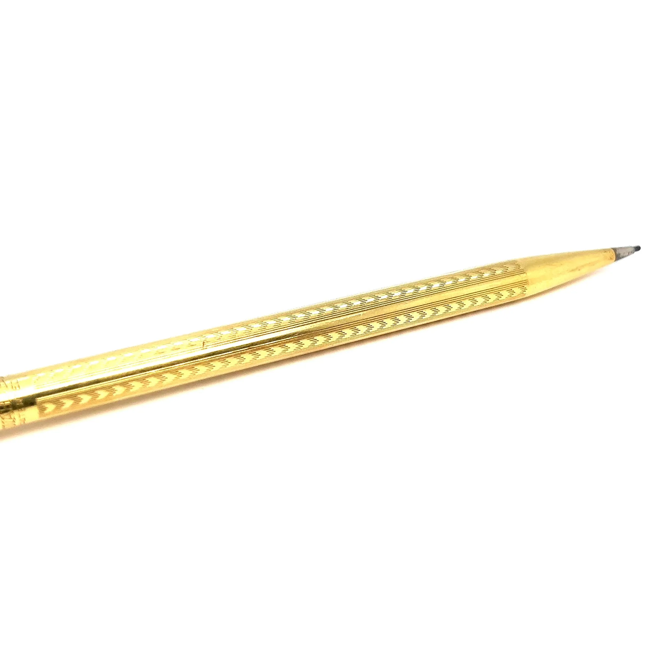 Art Deco 18 Karat Solid Yellow Gold Wahl Eversharp Mechanical Pencil