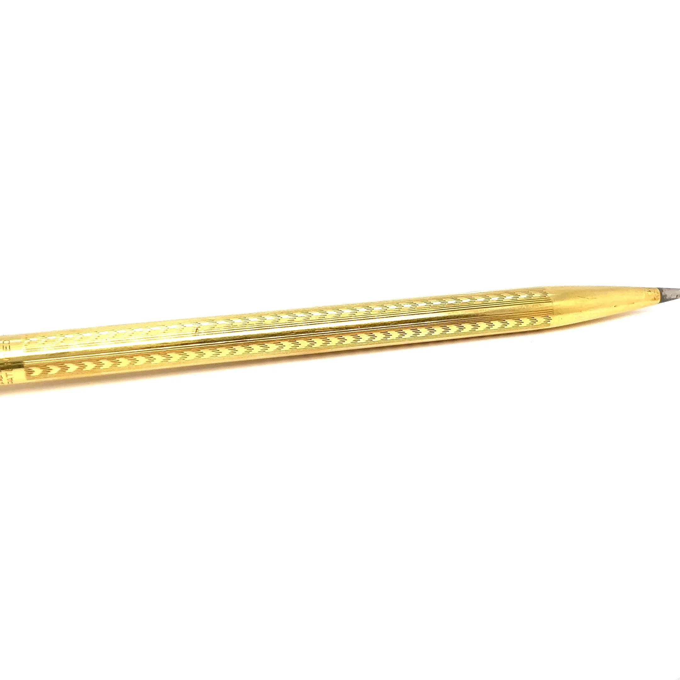 Art Deco 18 Karat Solid Yellow Gold Wahl Eversharp Mechanical Pencil