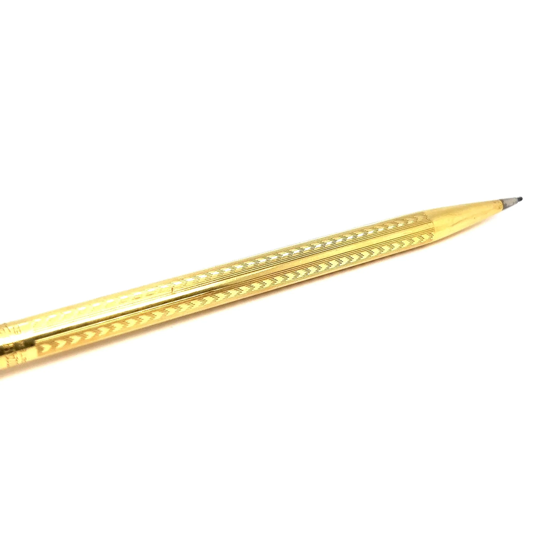 Art Deco 18 Karat Solid Yellow Gold Wahl Eversharp Mechanical Pencil