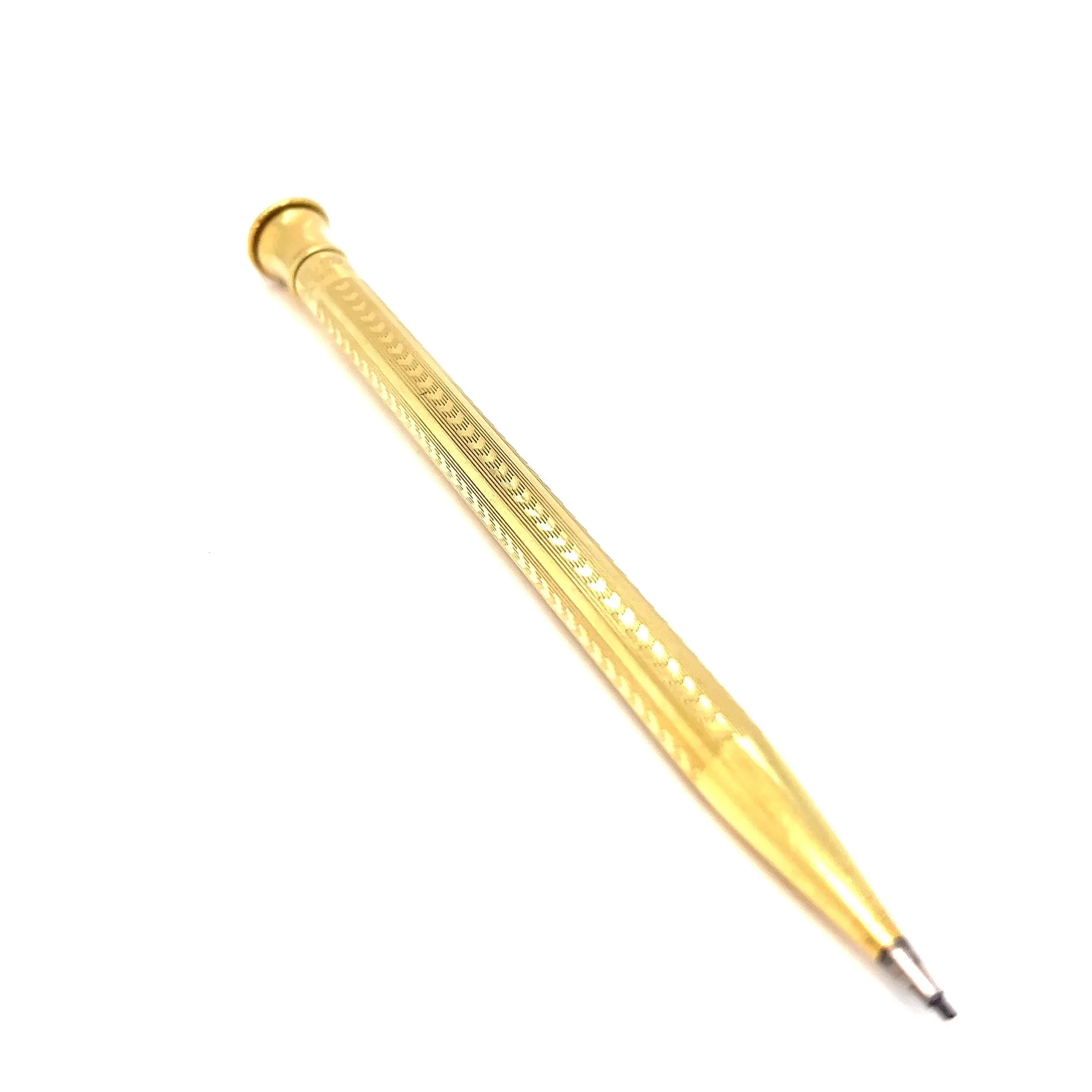 Art Deco 18 Karat Solid Yellow Gold Wahl Eversharp Mechanical Pencil