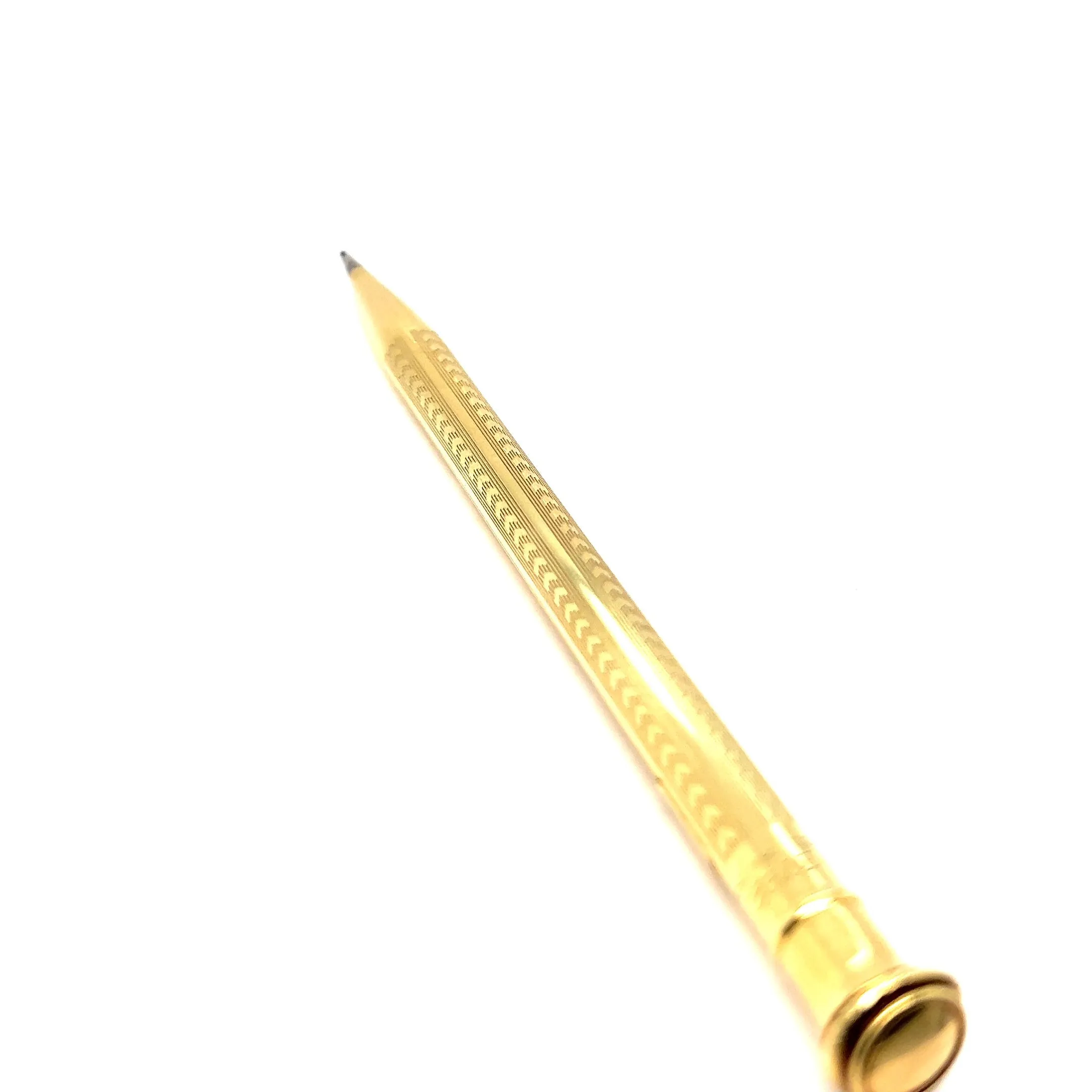 Art Deco 18 Karat Solid Yellow Gold Wahl Eversharp Mechanical Pencil