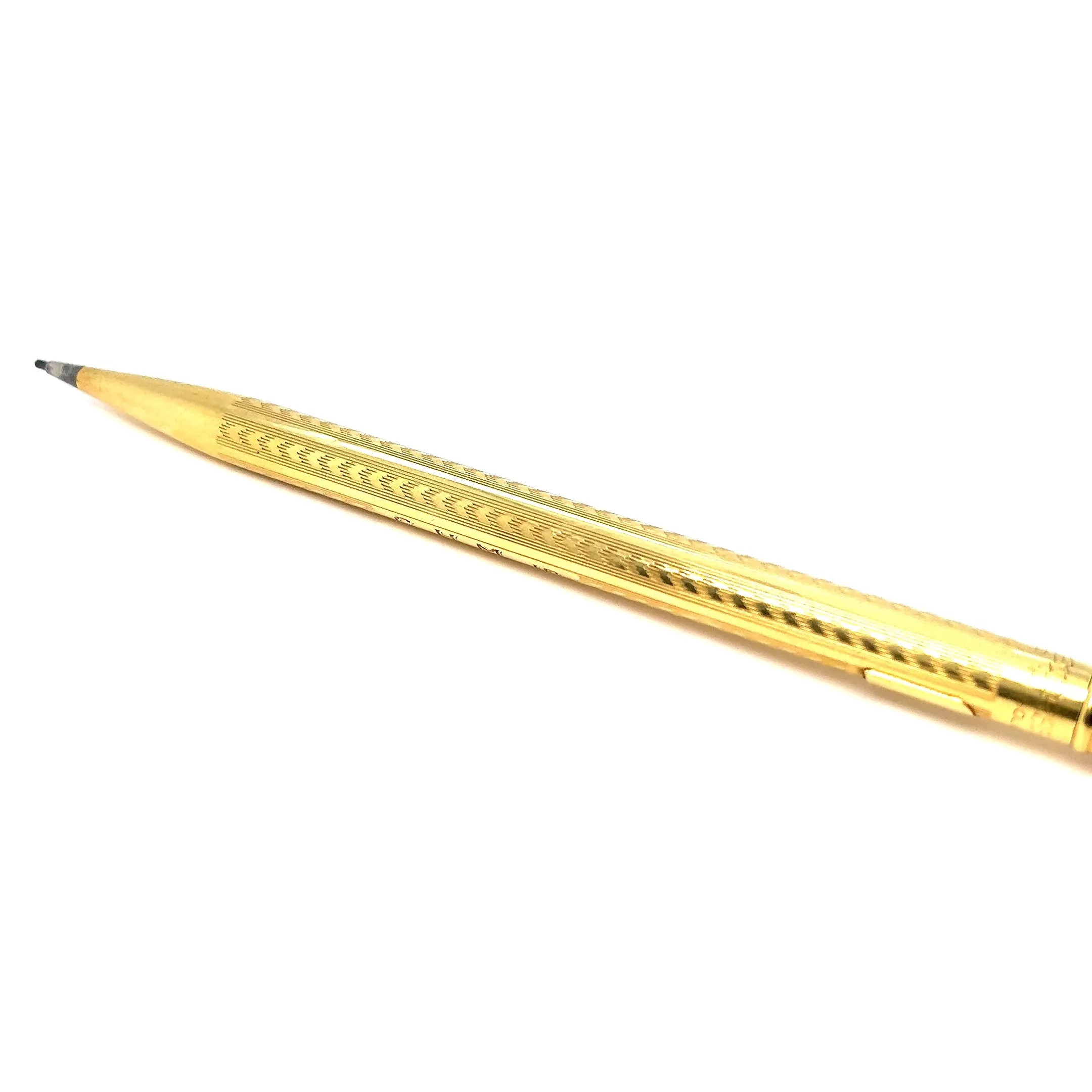 Art Deco 18 Karat Solid Yellow Gold Wahl Eversharp Mechanical Pencil