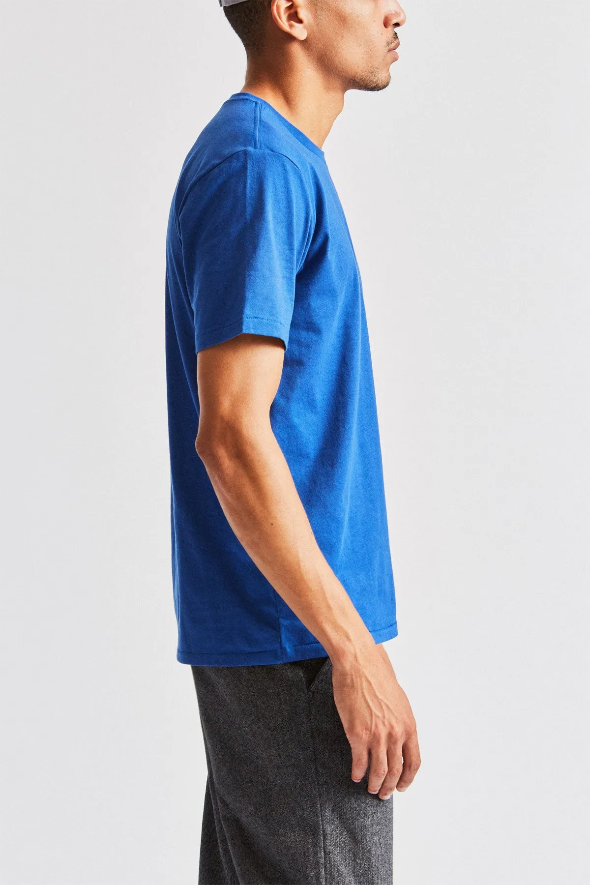 Basic S/S Premium Tee - Monaco Blue