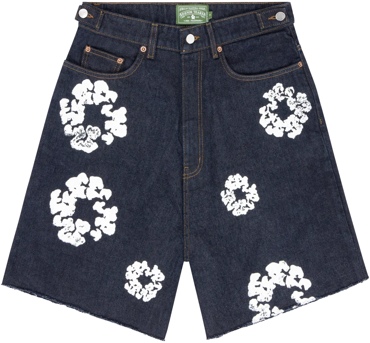 Denim Tears The Cotton Wreath Selvedge Jean Shorts