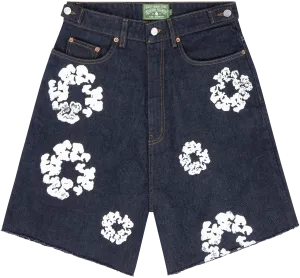 Denim Tears The Cotton Wreath Selvedge Jean Shorts