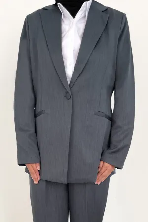 Essential Structured Blazer - Grey