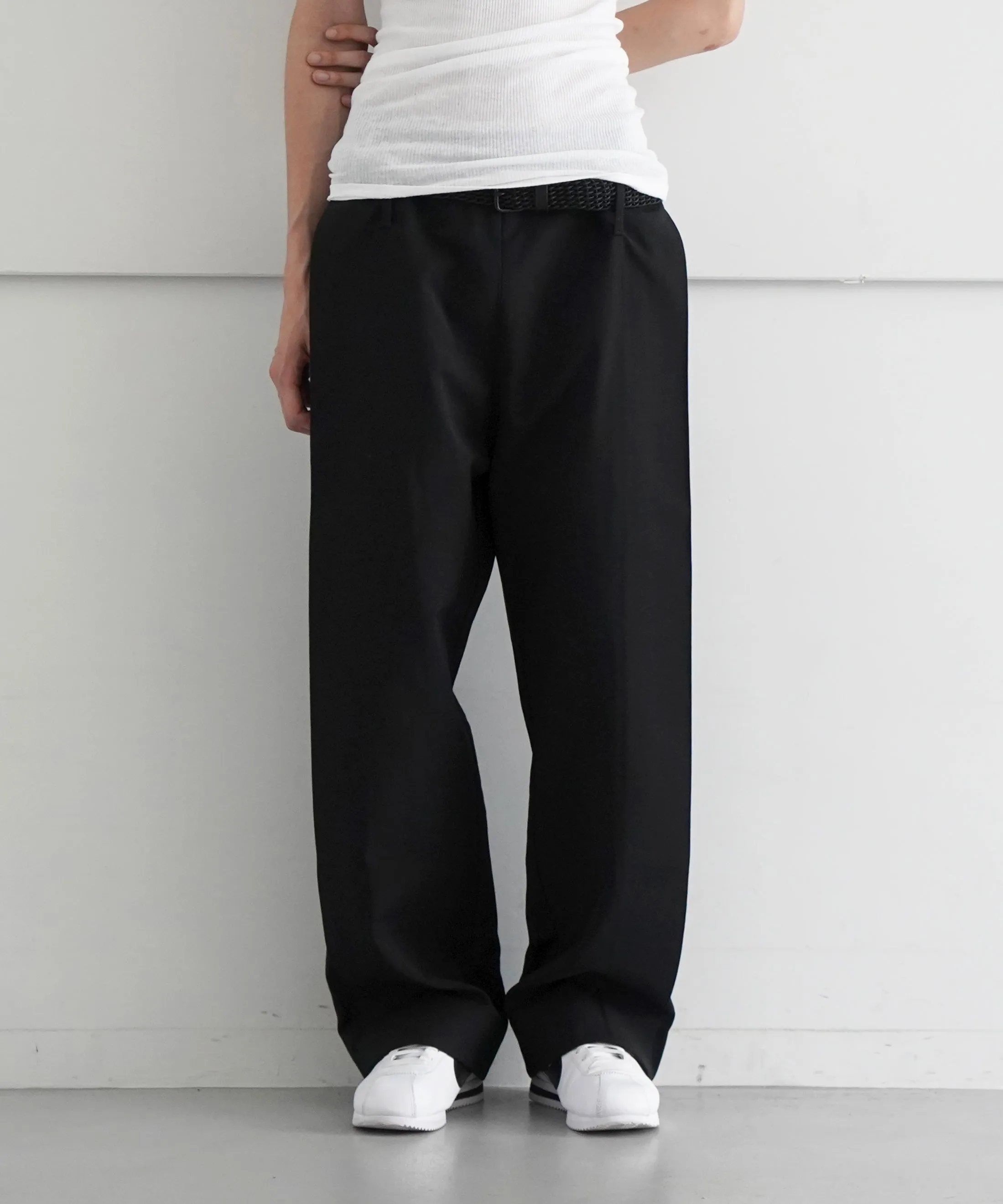 FAX COPY EXPRESS Structured Tailored Trousers "BLACK"