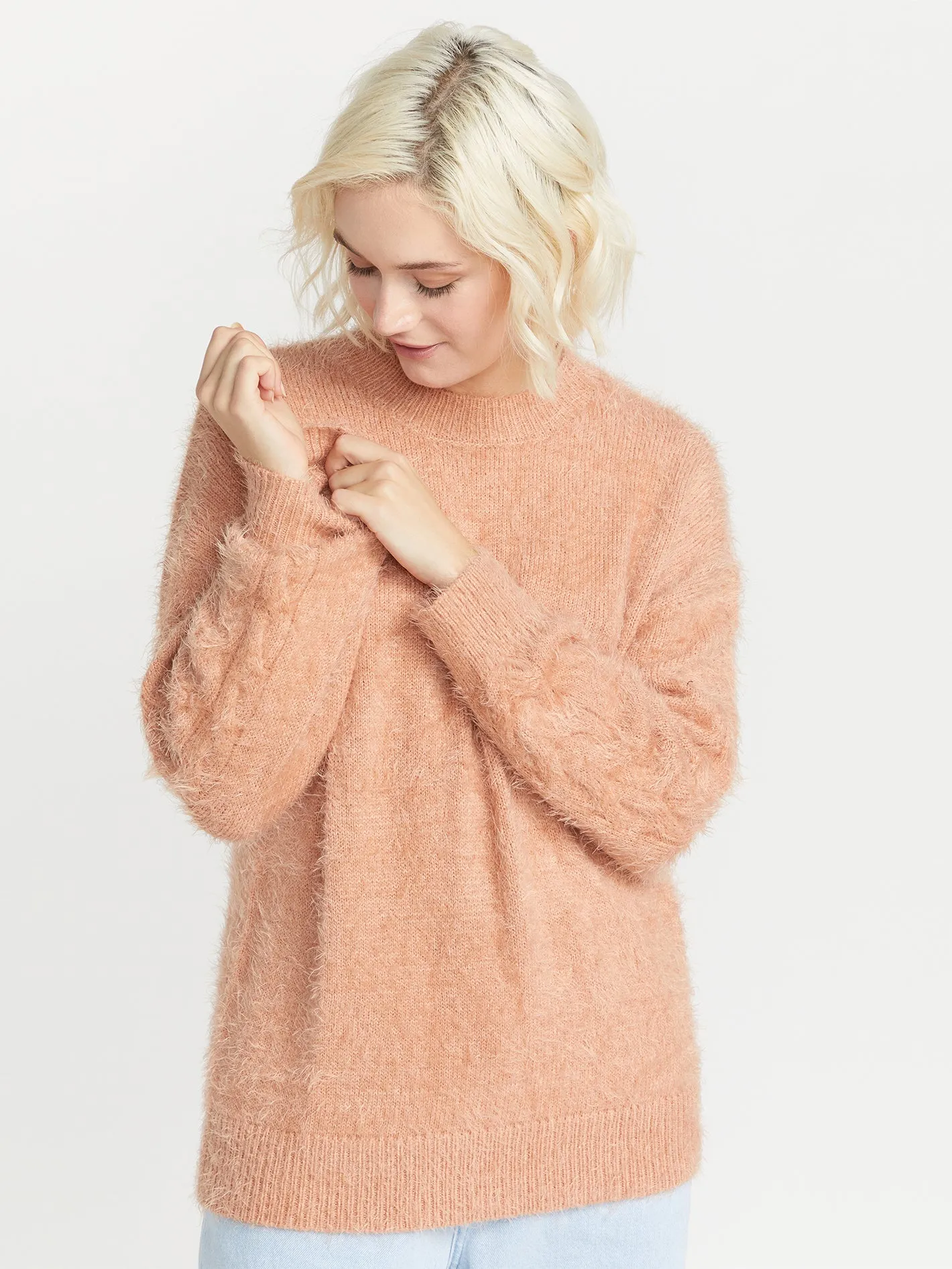 Fuzzilicious Sweater - Clay