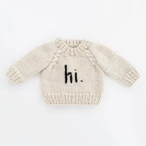 hi. Crew Neck Sweater