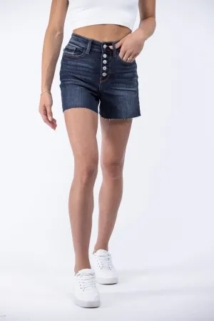 Judy Blue Always There For You High-Rise Denim Shorts