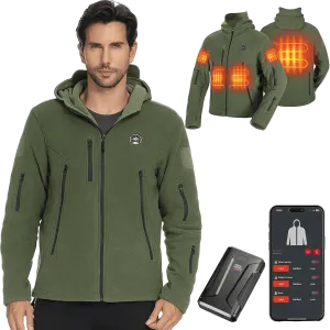 KEMIMOTO Electric Hooded Sweatshirt with 12V 20000mAh Battery Pack