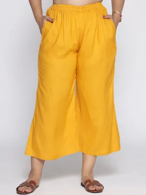 Mustard Rayon Culottes