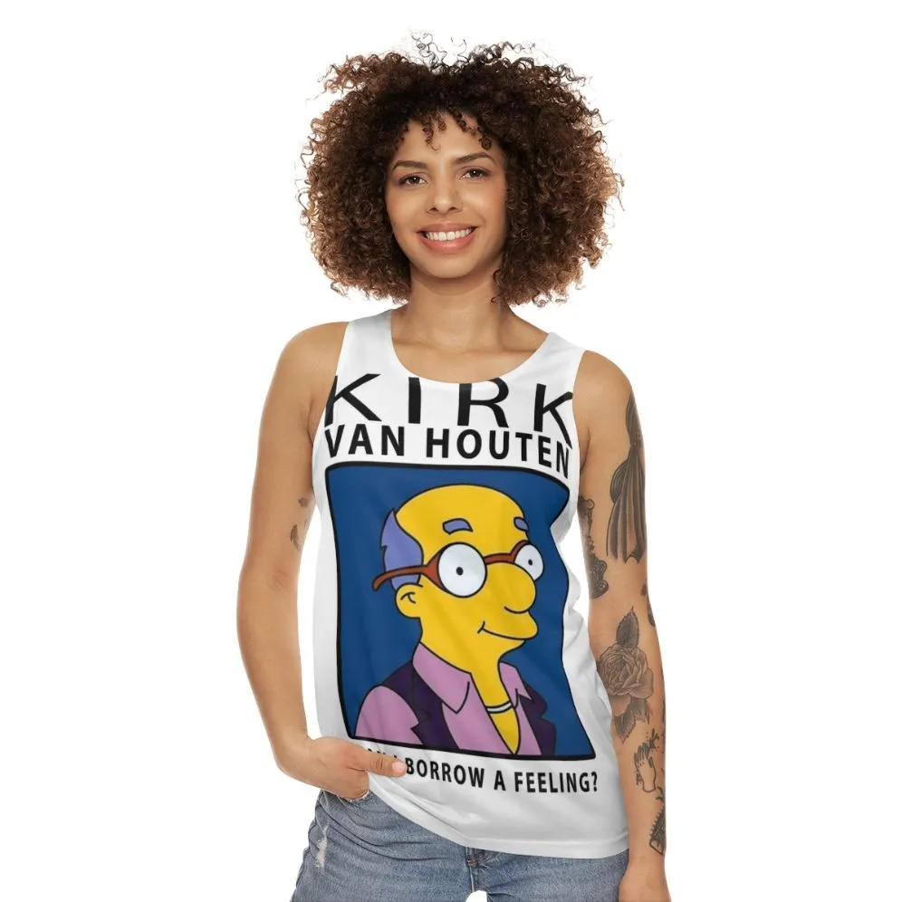 "Can I Borrow a Feeling?" Kirk Van Houten Unisex Tank Top