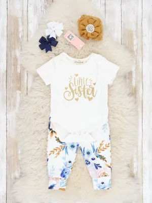 "Little Sister" Floral Jogger Outfit