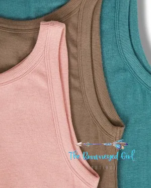 Savannah Ribbed Knit Tank Top