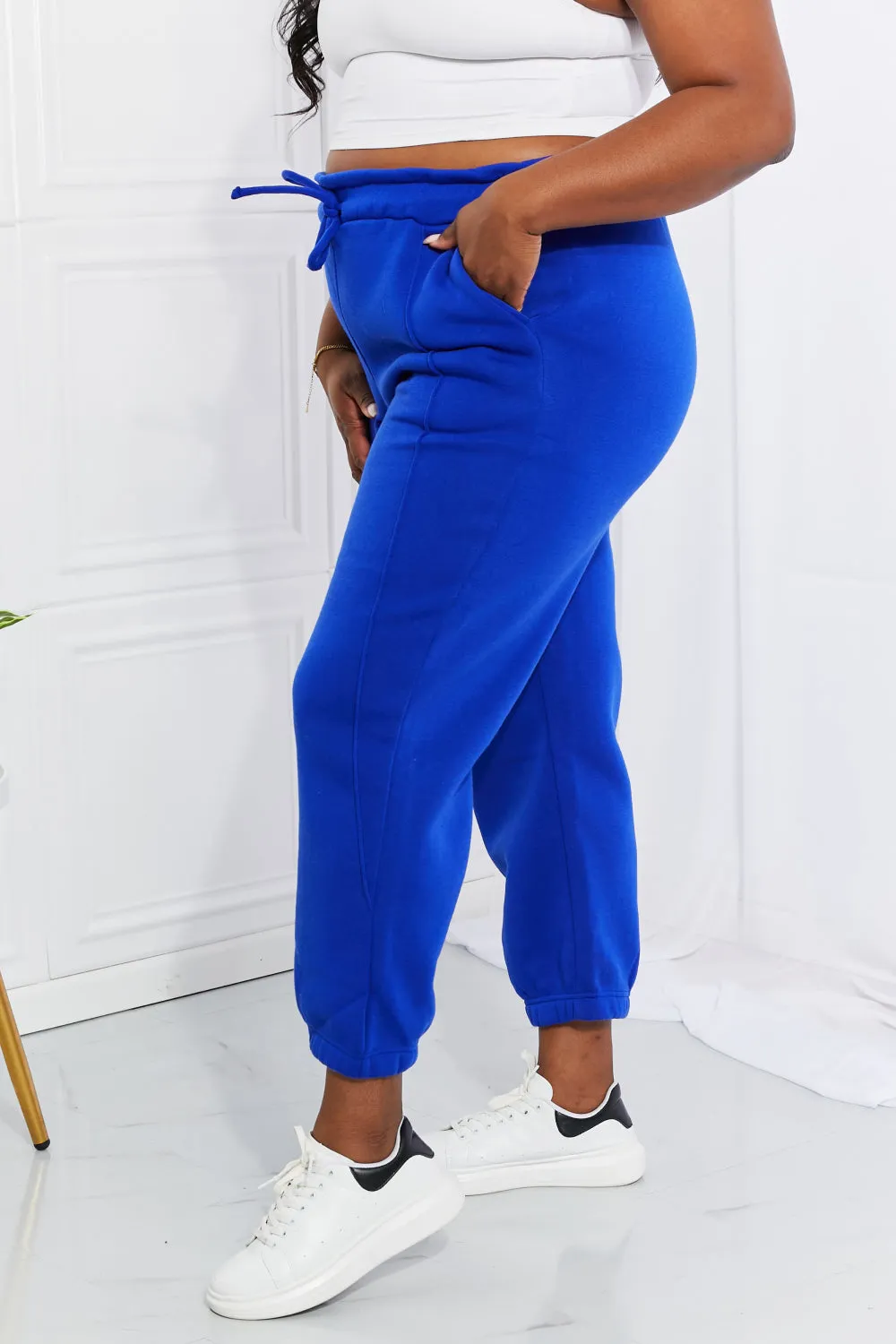 Zenana Full Size Can't Stop Me Paperbag Waist Joggers